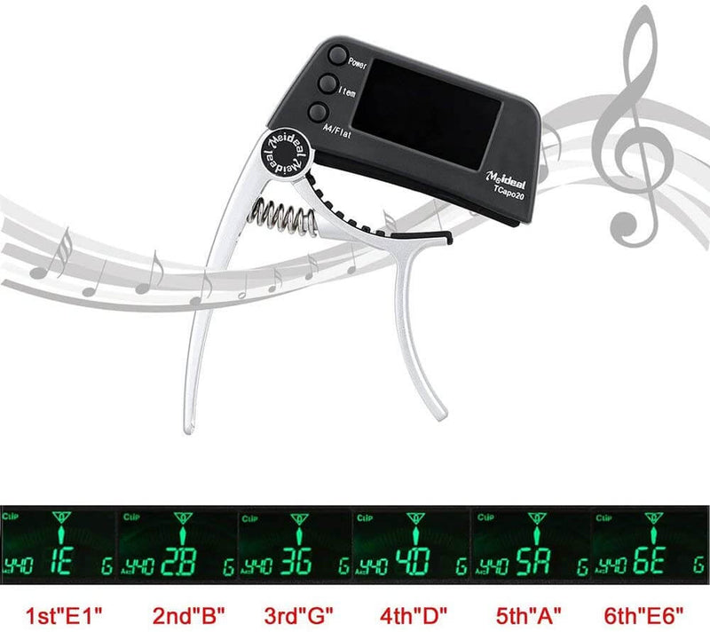 2-i-1 Guitar Capo & Tuner