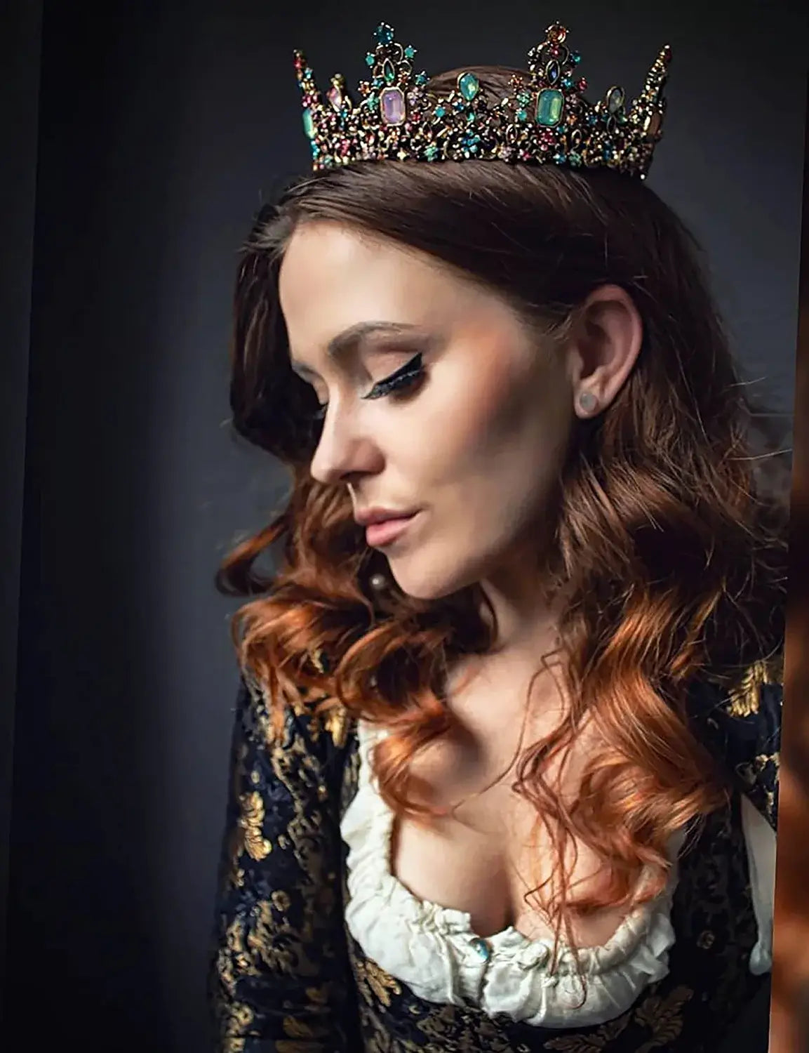 Barok-dronningekrone med juveler