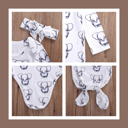 Elefantprint Spædbørn Søvnsæk