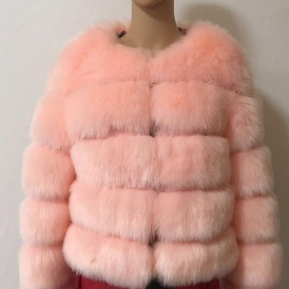 Faux Fur Coat til kvinder