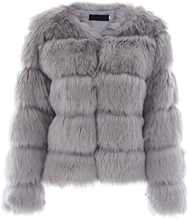 Faux Fur Coat til kvinder