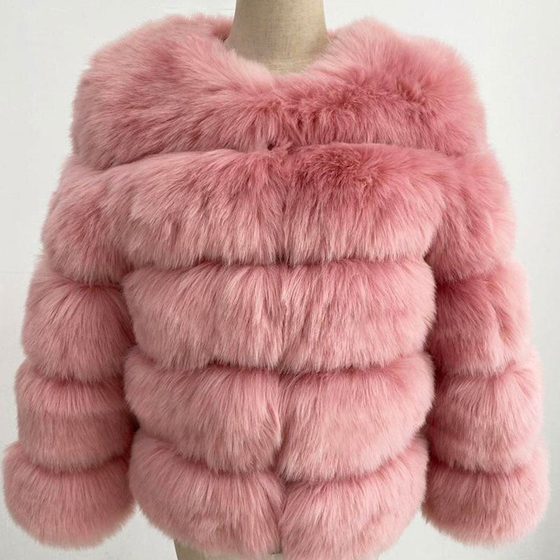 Faux Fur Coat til kvinder