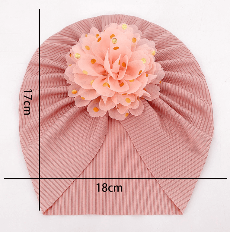 Flæse Top Baby Turban Hat