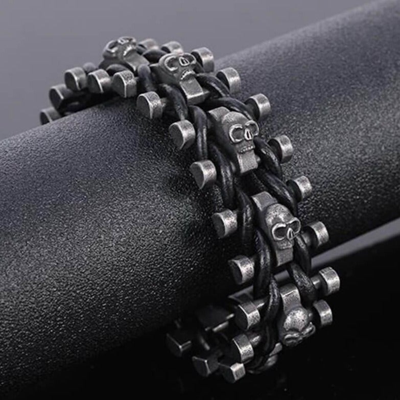 Skelet Biker's Armbånd