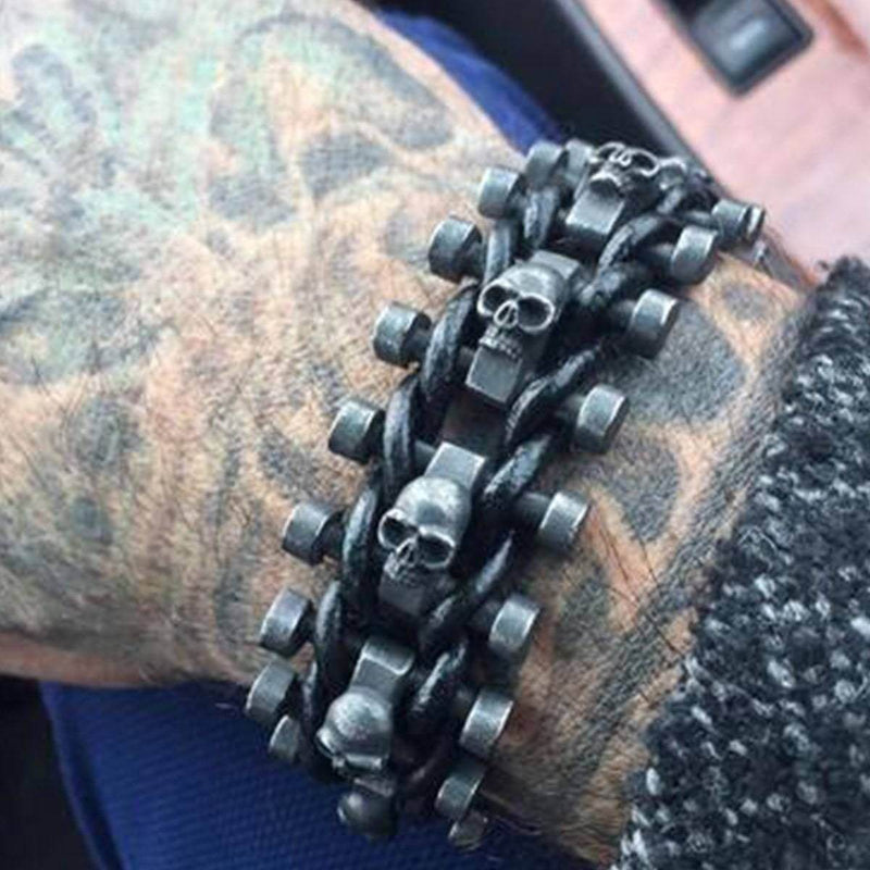 Skelet Biker's Armbånd