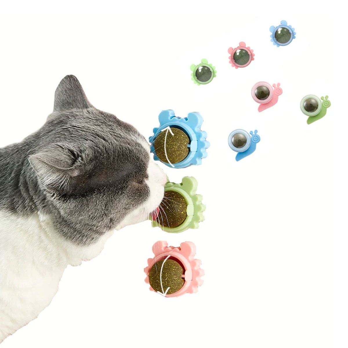 Snurrende krabbe kattegræsbold