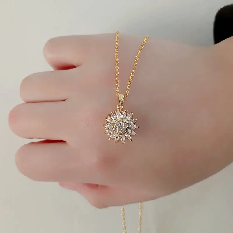 Spinning Sunflower Halskæde