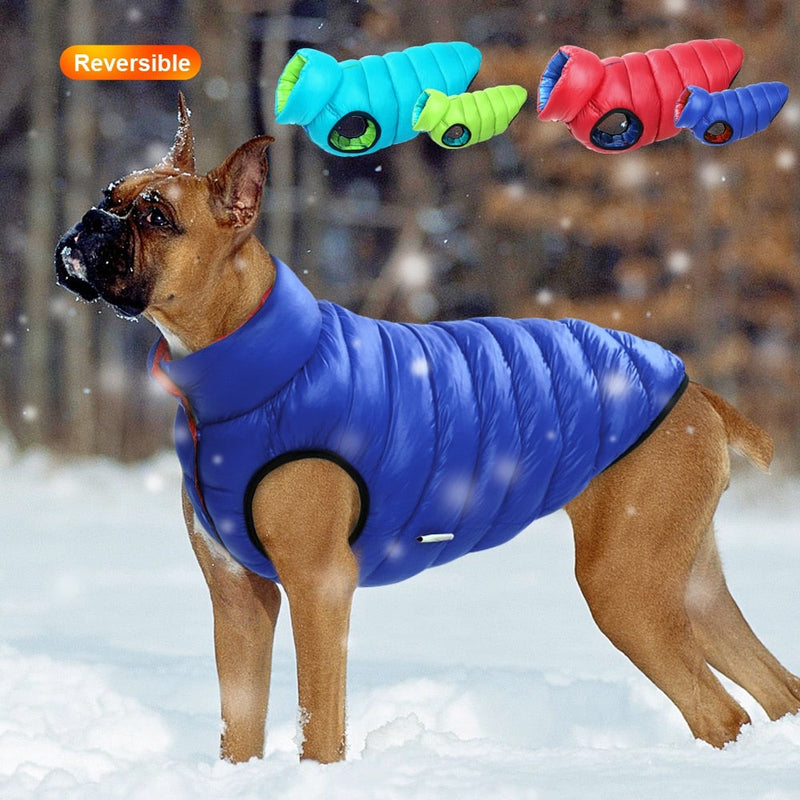 Vendbar Hund Puffer Coat