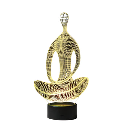 Yoga 3D-illusionslampe